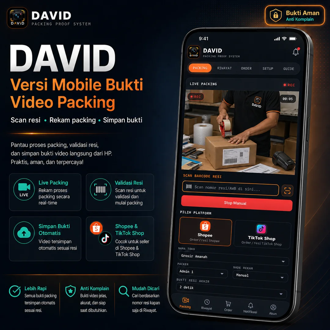 Tampilan DAVID Mobile 1